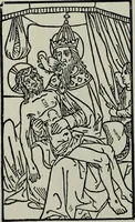 An illustration from L'art religieux de la fin du moyen âge en France; étude sur l'iconographie du moyen âge et sur ses sources d'inspiration; (1908)