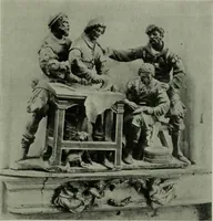 An illustration from L'art religieux de la fin du moyen âge en France; étude sur l'iconographie du moyen âge et sur ses sources d'inspiration; (1908)