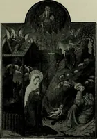 An illustration from L'art religieux de la fin du moyen âge en France; étude sur l'iconographie du moyen âge et sur ses sources d'inspiration; (1908)