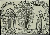 An illustration from L'art religieux de la fin du moyen âge en France; étude sur l'iconographie du moyen âge et sur ses sources d'inspiration; (1908)