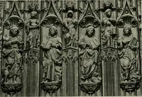 An illustration from L'art religieux de la fin du moyen âge en France; étude sur l'iconographie du moyen âge et sur ses sources d'inspiration; (1908)