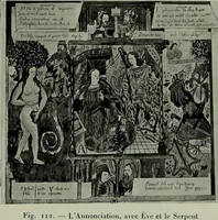 Picture 107 of 244 from L'art religieux de la fin du moyen âge en France; étude sur l'iconographie du moyen âge et sur ses sources d'inspiration; (1908), leaf 264