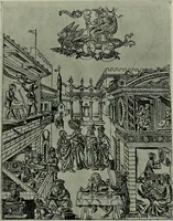 An illustration from L'art religieux de la fin du moyen âge en France; étude sur l'iconographie du moyen âge et sur ses sources d'inspiration; (1908)