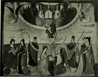 An illustration from L'art religieux de la fin du moyen âge en France; étude sur l'iconographie du moyen âge et sur ses sources d'inspiration; (1908)