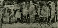 An illustration from L'art religieux de la fin du moyen âge en France; étude sur l'iconographie du moyen âge et sur ses sources d'inspiration; (1908)