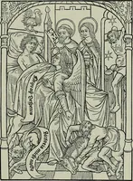 An illustration from L'art religieux de la fin du moyen âge en France; étude sur l'iconographie du moyen âge et sur ses sources d'inspiration; (1908)