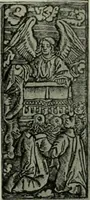 An illustration from L'art religieux de la fin du moyen âge en France; étude sur l'iconographie du moyen âge et sur ses sources d'inspiration; (1908)