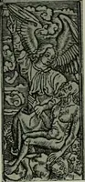 An illustration from L'art religieux de la fin du moyen âge en France; étude sur l'iconographie du moyen âge et sur ses sources d'inspiration; (1908)