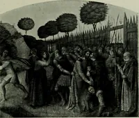 An illustration from L'art religieux de la fin du moyen âge en France; étude sur l'iconographie du moyen âge et sur ses sources d'inspiration; (1908)