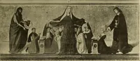 An illustration from L'art religieux de la fin du moyen âge en France; étude sur l'iconographie du moyen âge et sur ses sources d'inspiration; (1908)