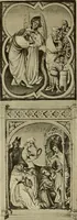An illustration from L'art religieux de la fin du moyen âge en France; étude sur l'iconographie du moyen âge et sur ses sources d'inspiration; (1908)