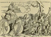 An illustration from L'art religieux de la fin du moyen âge en France; étude sur l'iconographie du moyen âge et sur ses sources d'inspiration; (1908)