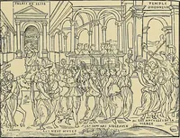 An illustration from L'art religieux de la fin du moyen âge en France; étude sur l'iconographie du moyen âge et sur ses sources d'inspiration; (1908)