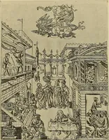 An illustration from L'art religieux de la fin du moyen âge en France; étude sur l'iconographie du moyen âge et sur ses sources d'inspiration; (1908)