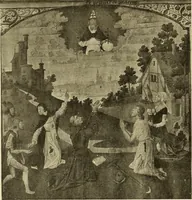 An illustration from L'art religieux de la fin du moyen âge en France; étude sur l'iconographie du moyen âge et sur ses sources d'inspiration; (1908)