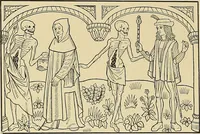 An illustration from L'art religieux de la fin du moyen âge en France; étude sur l'iconographie du moyen âge et sur ses sources d'inspiration; (1908)