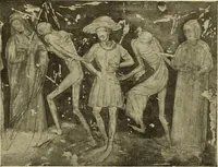 An illustration from L'art religieux de la fin du moyen âge en France; étude sur l'iconographie du moyen âge et sur ses sources d'inspiration; (1908)