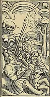 An illustration from L'art religieux de la fin du moyen âge en France; étude sur l'iconographie du moyen âge et sur ses sources d'inspiration; (1908)
