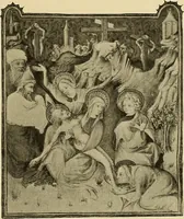 An illustration from L'art religieux de la fin du moyen âge en France; étude sur l'iconographie du moyen âge et sur ses sources d'inspiration; (1908)