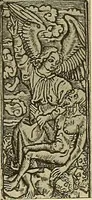 An illustration from L'art religieux de la fin du moyen âge en France; étude sur l'iconographie du moyen âge et sur ses sources d'inspiration; (1908)