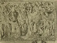 An illustration from L'art religieux de la fin du moyen âge en France; étude sur l'iconographie du moyen âge et sur ses sources d'inspiration; (1908)