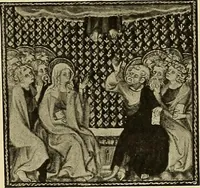 An illustration from L'art religieux de la fin du moyen âge en France; étude sur l'iconographie du moyen âge et sur ses sources d'inspiration; (1908)