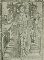 An illustration from L'art religieux de la fin du Moyen Age en France : étude sur l'iconographie du Moyen Age et sur ses sources d'inspiration (1922)