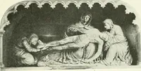 An illustration from L'art religieux de la fin du Moyen Age en France : étude sur l'iconographie du Moyen Age et sur ses sources d'inspiration (1922)
