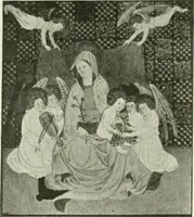 An illustration from L'art religieux de la fin du Moyen Age en France : étude sur l'iconographie du Moyen Age et sur ses sources d'inspiration (1922)