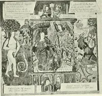 An illustration from L'art religieux de la fin du Moyen Age en France : étude sur l'iconographie du Moyen Age et sur ses sources d'inspiration (1922)