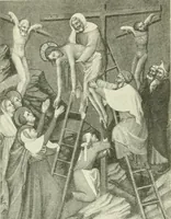 An illustration from L'art religieux de la fin du Moyen Age en France : étude sur l'iconographie du Moyen Age et sur ses sources d'inspiration (1922)