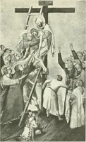 An illustration from L'art religieux de la fin du Moyen Age en France : étude sur l'iconographie du Moyen Age et sur ses sources d'inspiration (1922)