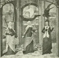 An illustration from L'art religieux de la fin du Moyen Age en France : étude sur l'iconographie du Moyen Age et sur ses sources d'inspiration (1922)
