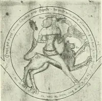 An illustration from L'art religieux de la fin du Moyen Age en France : étude sur l'iconographie du Moyen Age et sur ses sources d'inspiration (1922)