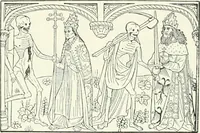 An illustration from L'art religieux de la fin du Moyen Age en France : étude sur l'iconographie du Moyen Age et sur ses sources d'inspiration (1922)