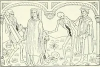 An illustration from L'art religieux de la fin du Moyen Age en France : étude sur l'iconographie du Moyen Age et sur ses sources d'inspiration (1922)