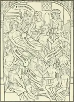 An illustration from L'art religieux de la fin du Moyen Age en France : étude sur l'iconographie du Moyen Age et sur ses sources d'inspiration (1922)