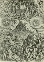 An illustration from L'art religieux de la fin du Moyen Age en France : étude sur l'iconographie du Moyen Age et sur ses sources d'inspiration (1922)