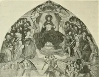 An illustration from L'art religieux de la fin du Moyen Age en France : étude sur l'iconographie du Moyen Age et sur ses sources d'inspiration (1922)