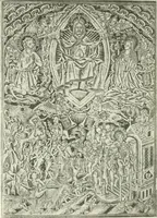 An illustration from L'art religieux de la fin du Moyen Age en France : étude sur l'iconographie du Moyen Age et sur ses sources d'inspiration (1922)