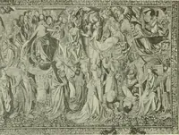 An illustration from L'art religieux de la fin du Moyen Age en France : étude sur l'iconographie du Moyen Age et sur ses sources d'inspiration (1922)