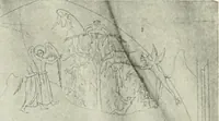 An illustration from L'art religieux de la fin du Moyen Age en France : étude sur l'iconographie du Moyen Age et sur ses sources d'inspiration (1922)