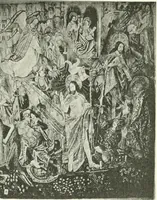 An illustration from L'art religieux de la fin du Moyen Age en France : étude sur l'iconographie du Moyen Age et sur ses sources d'inspiration (1922)