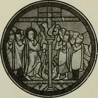 An illustration from L'art religieux du XIIe siècle en France : Etude sur les origines de l'iconographie du Moyen Age (1922)
