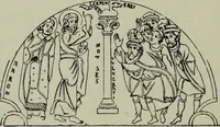 An illustration from L'art religieux du XIIe siècle en France : Etude sur les origines de l'iconographie du Moyen Age (1922)