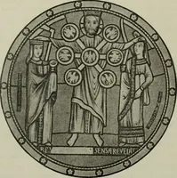 An illustration from L'art religieux du XIIe siècle en France : Etude sur les origines de l'iconographie du Moyen Age (1922)