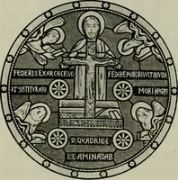 An illustration from L'art religieux du XIIe siècle en France : Etude sur les origines de l'iconographie du Moyen Age (1922)