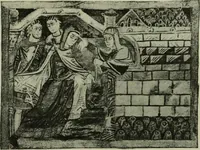 An illustration from L'art religieux du XIIe siècle en France : Etude sur les origines de l'iconographie du Moyen Age (1922)