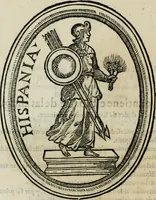An illustration from Las antigvedades de las civdades de España : que van nombradas en la Coronica, con la aueriguacion de sus sitios, y nõbres antiguos (1575)