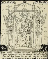 An illustration from La S. casa di Loreto secondo un affresco di Gubbio (1907)